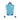 Oli G Varsity Jacket — Miami teal exterior with white sleeves, front view